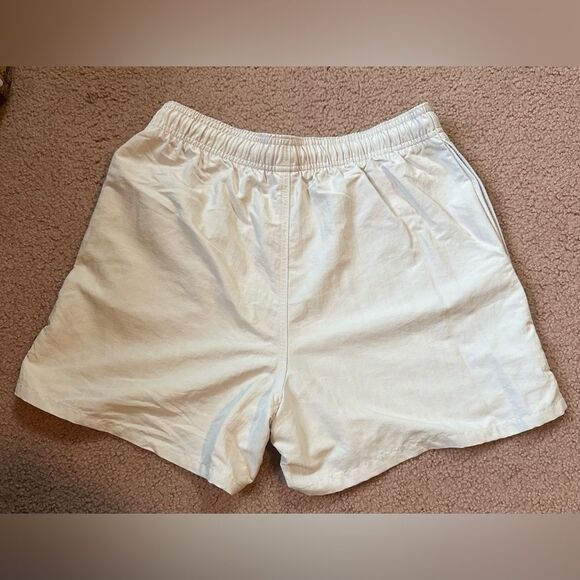 Tna Medium swishy 100% recycled nylon white athletic shorts inner drawstring - Picture 2 of 4